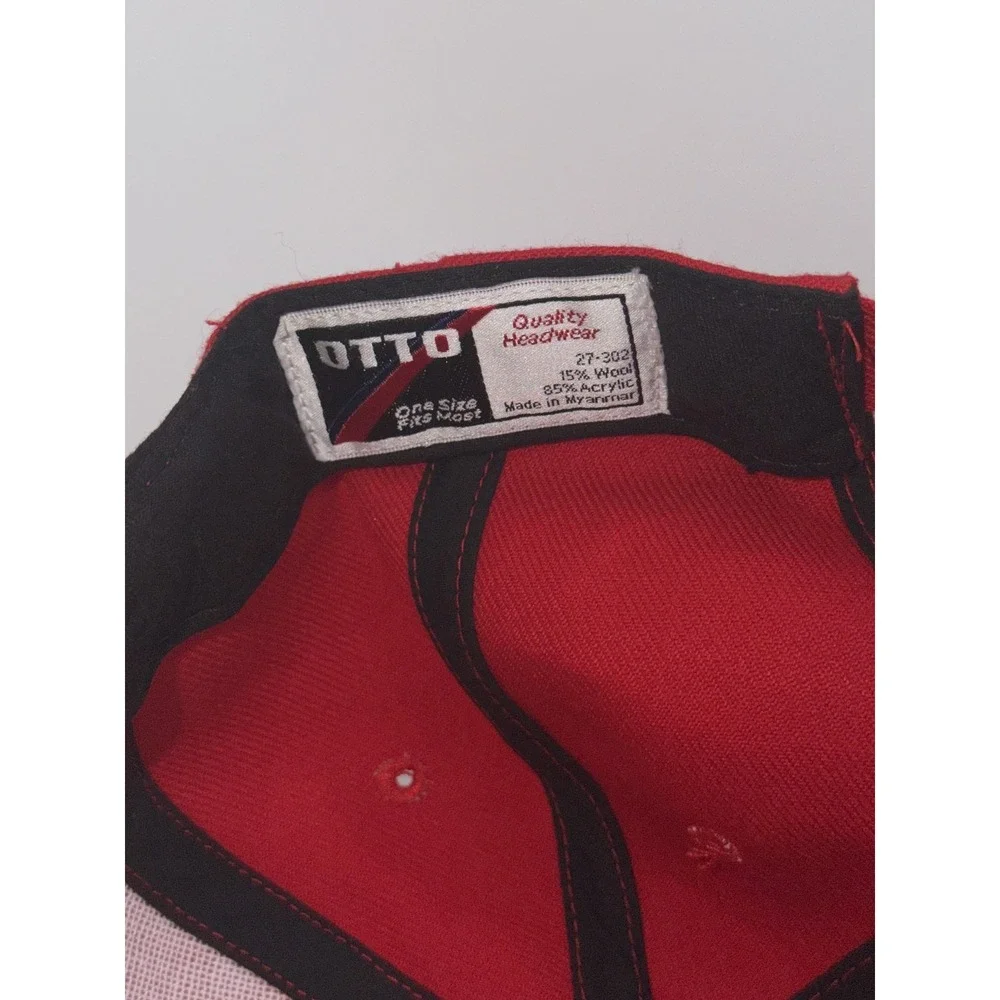 OTTO Simi Valley Corvettes Baseball Cap Hat Red One Size Fits Most Wool Blend
